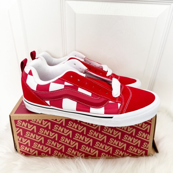 VANS Knu Skool Mega Check Red BRAND NEW - Picture 4 of 13